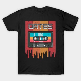 Thanksgiving Oates Name Retro Styles Camping 70s 80s 90s T-Shirt